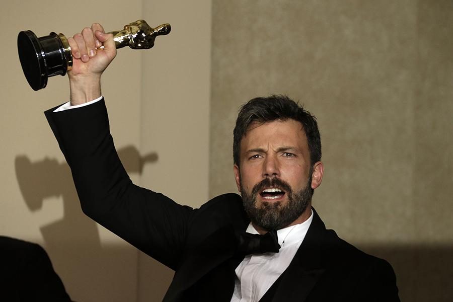 Ben Affleck backstage at the 85th annual Academy Awards at the Dolby Theatre at Hollywood & Highland Center in Los Angeles, Calif., Sunday, Feb. 24, 2013.