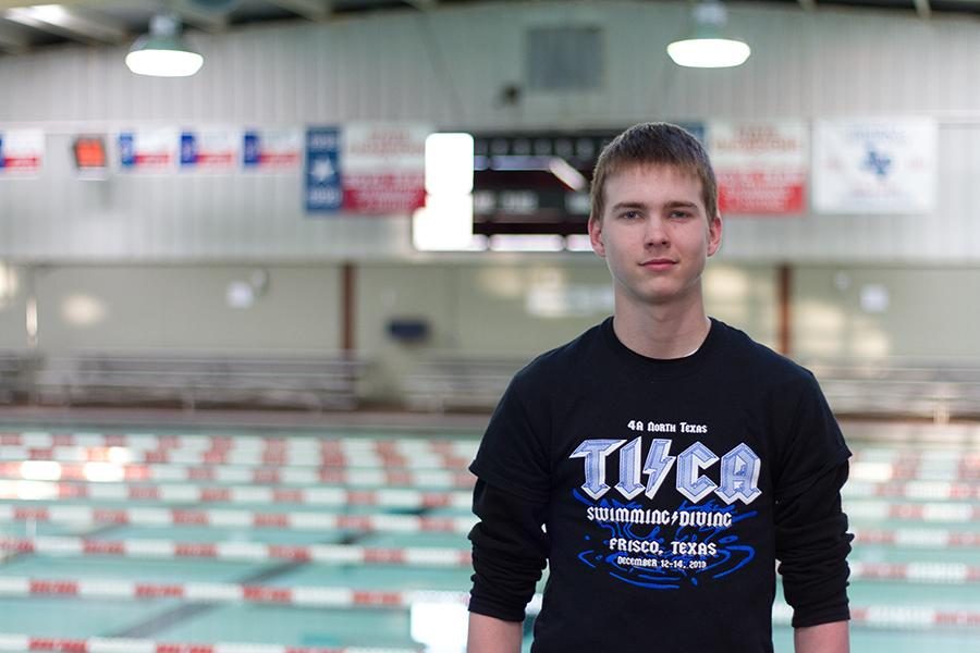 Sophomore Dylan Gray looks forward to returning to the pool after recovering from a collapsed lung.