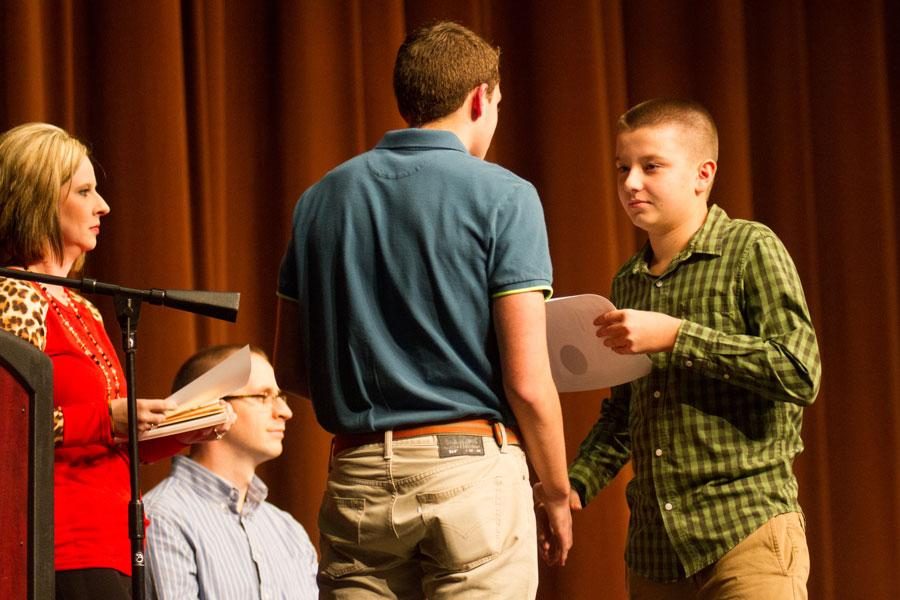 Students inducted into math honor society