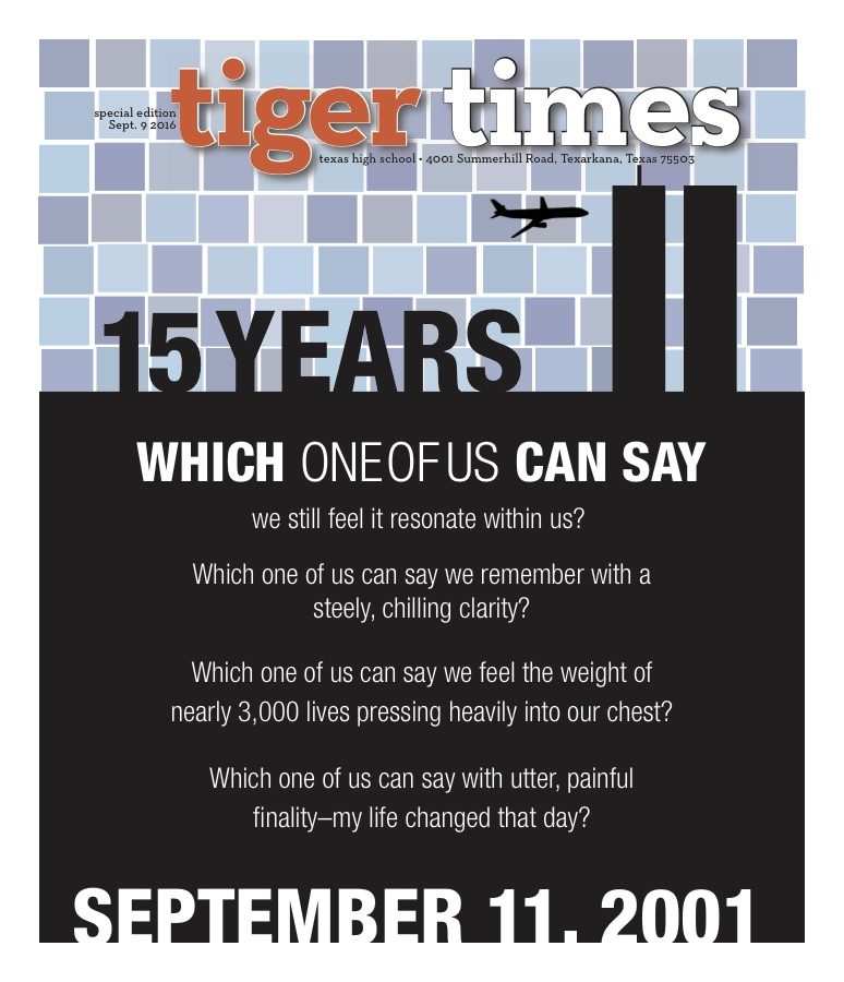 September 11, 2016 Special Edition - Tiger Times