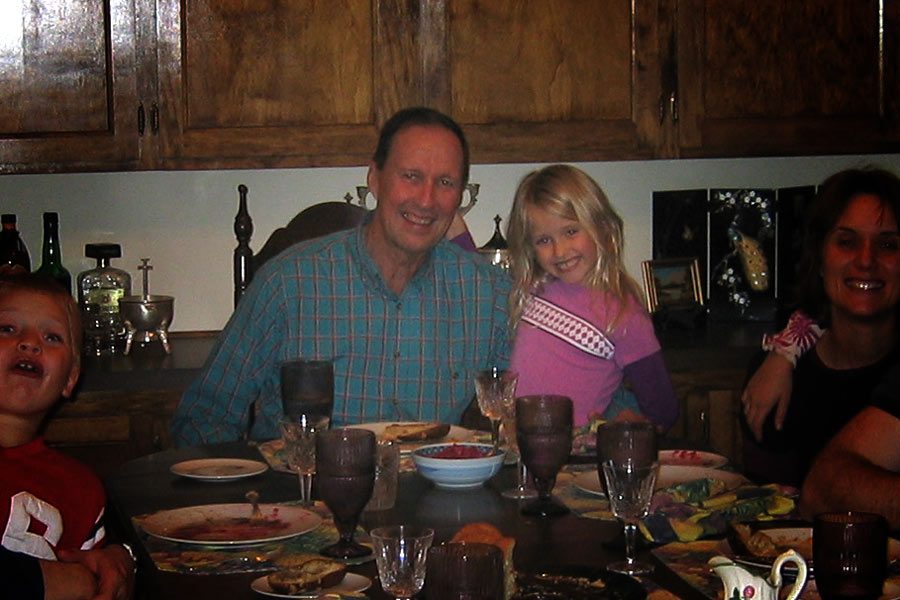 Senior Ali Richter poses with her grandfather, Edgar Allen Richter. Richter passed away Nov. 1, at the age of 76. Submitted photo