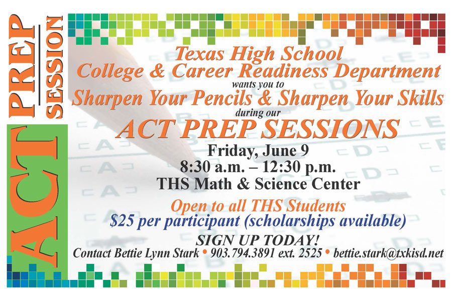 THS hosts an ACT prep session to help students boost their ACT/SAT scores.