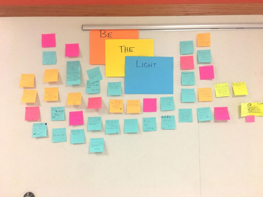 Senior english students are writing inspiring words to counteract the adversities that the Texas High community has faced.
Submitted photo