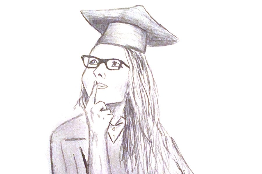 graduation sketch