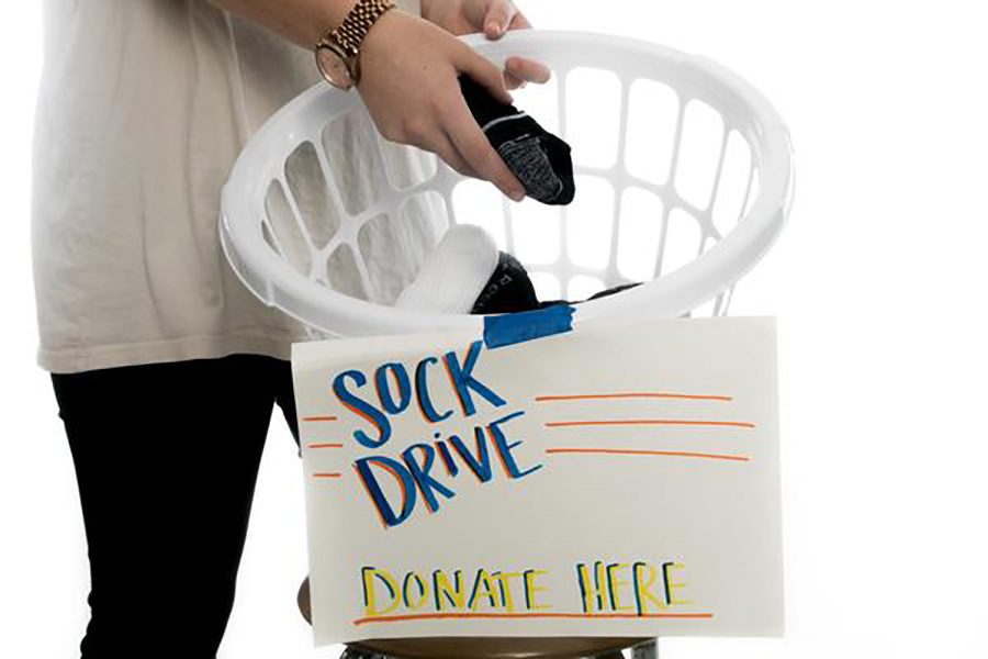 Operation 2018 class holds sock drive