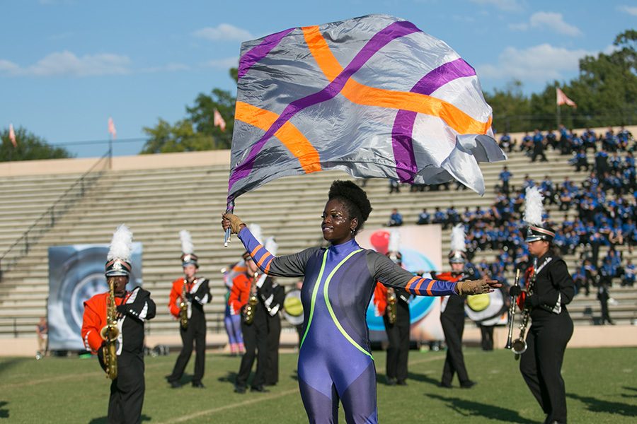 The Tiger Marching Band performs their award winning show Revolve.