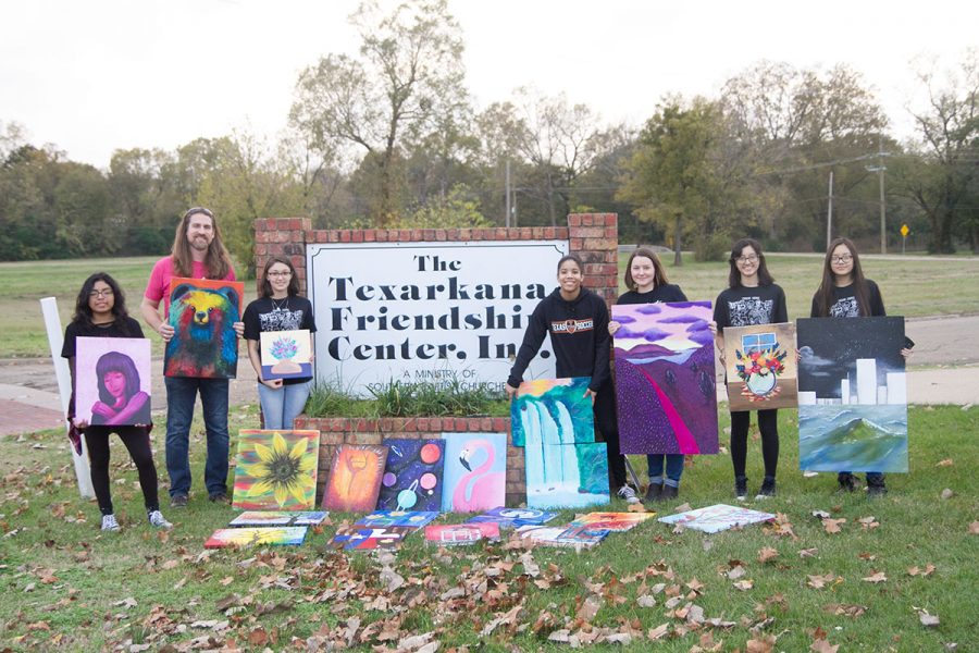 Art Club delivers paintings to the Friendship Center in hopes of creating a better atmosphere. Art Club is currently selling candy to raise money to participate in a competition.