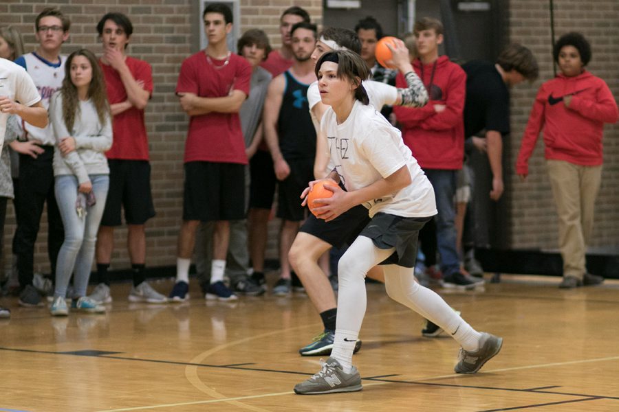 Senior Brantley Thompson prepares to throw a ball during last years tournament. This years event will be on Dec. 20.