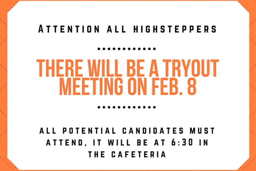 Candidates must be sure to attend the informational meeting on Feb. 8, important notices will be explained, and questions are welcome. Graphic by Langley Leverett