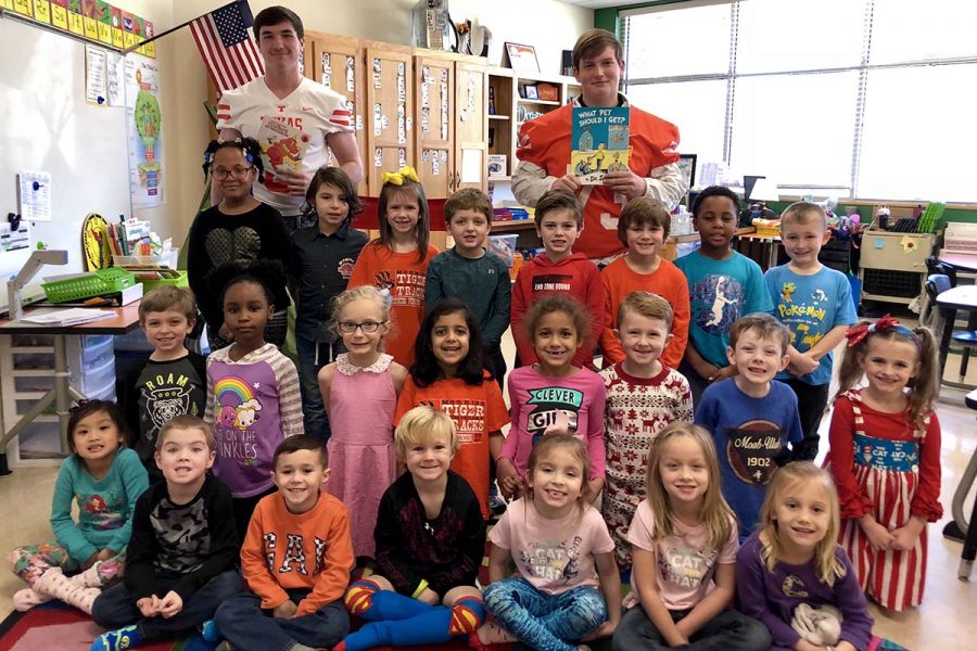 Students involved in leadership through Student Council volunteered to read childrens books at local elementary campuses. They read Dr. Seuss in honor of his birthday. Submitted photo