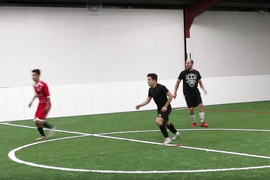 Local soccer players try out new indoor soccer field. 5aside is the first public, indoor soccer field in Texarkana. 