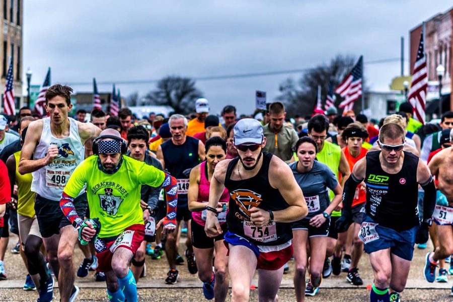 Submitted Photo - Local runners participate in Run the Line held on State Line. The annual race is anticipated to be the largest event yet. 