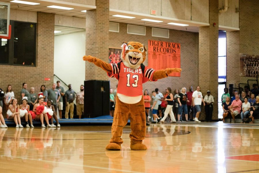 Beth Dietze performs at Watermelon Supper as Trocia the Tiger.