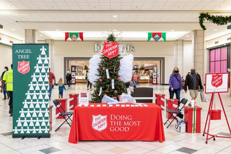 The Salvation Army Angel Tree sits in the middle of Central Mall. Donations will be accepted through Friday, Dec. 11.