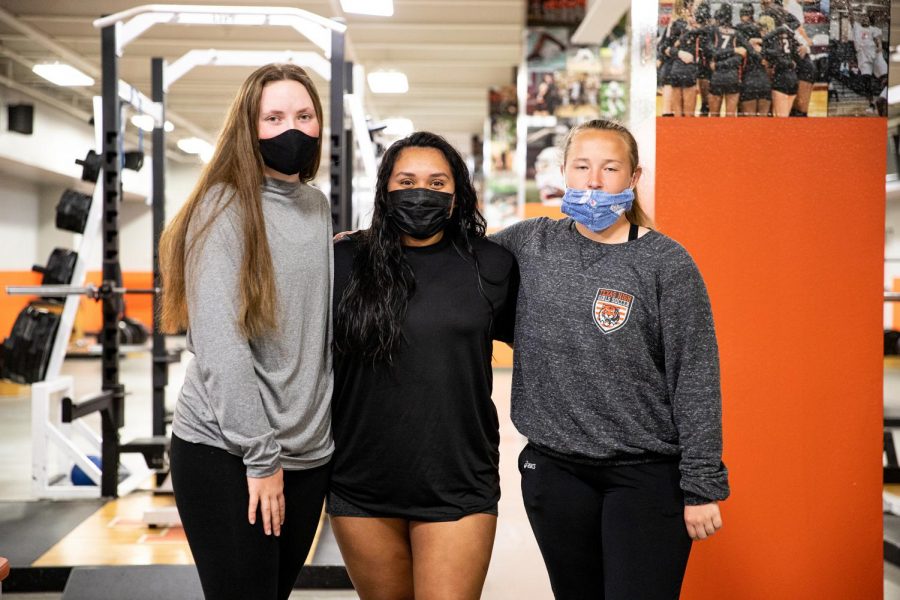 Two seniors and one freshman made school history when they formed the first girls powerlifting team. Seniors Mariza Paez and Mollie Johnson and freshman Makenley Chandler advanced from district to regionals. Paez went on to the state meet where she placed fifth, becoming the first girl to do so.