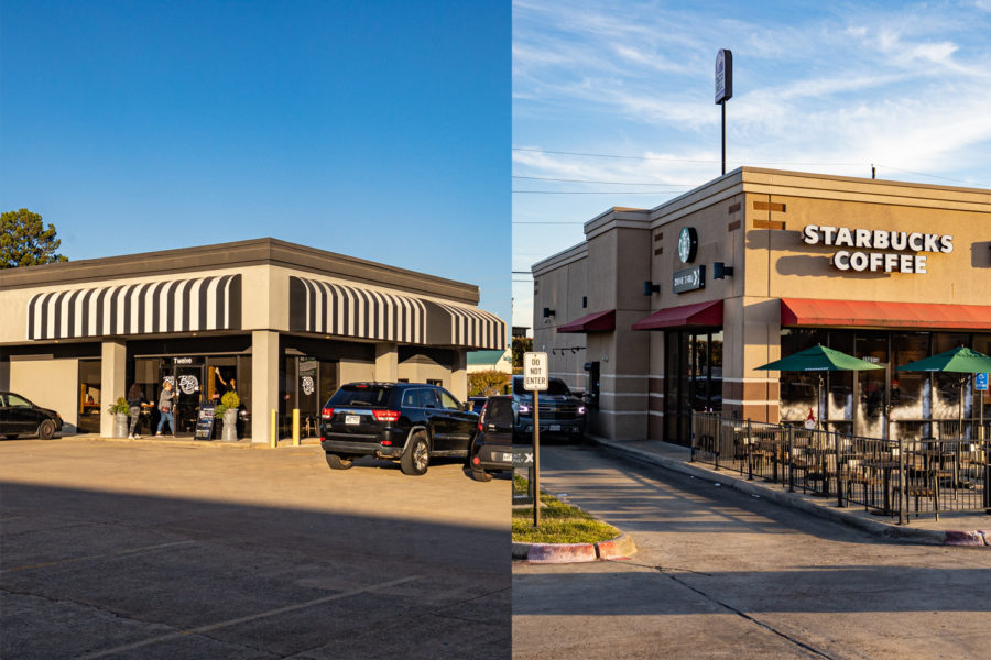 Local coffee shop Brewsters on the Boulevard sits at 4303 Texas Blvd #12. One of Texarkanas two Starbucks locations is found at 2507 Richmond Rd.