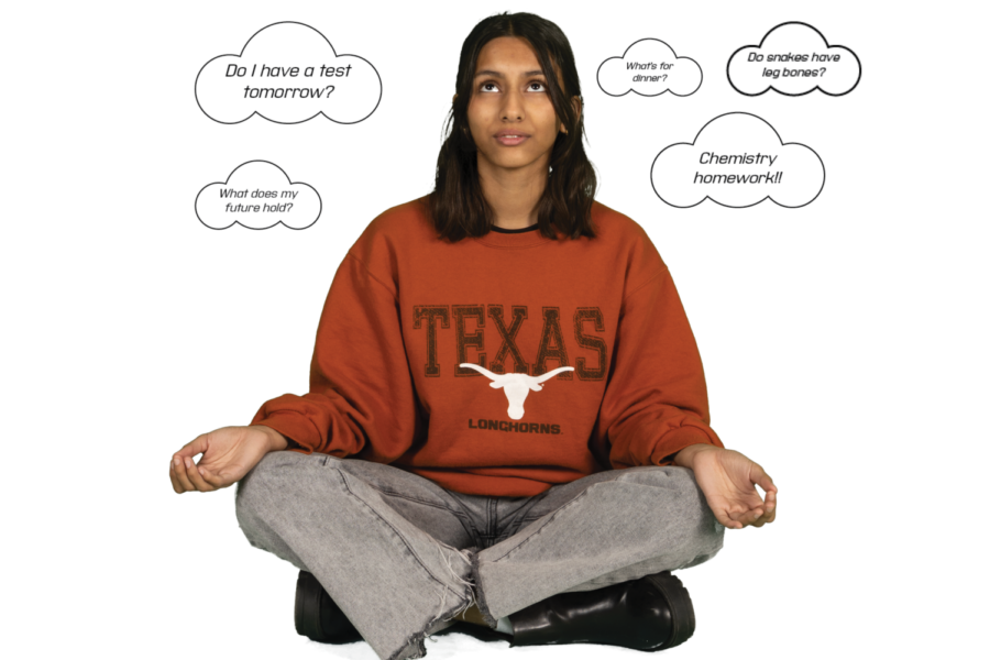 Students+are+overwhelmed+with+everything+they+have+to+worry+about.+Meditation+is+one+method+of+relieving+stress+as+a+million+thoughts+run+through+students+head.+