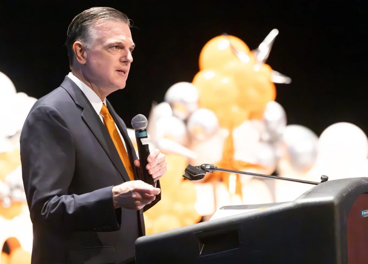 Dr. Doug Brubaker welcomes back all TISD staff and faculty. On Aug. 1, 2025, Texarkana Independent School District (TISD) kicked off the beginning of the new school year during the annual Convocation at the Sullivan Performing Arts Center. 
